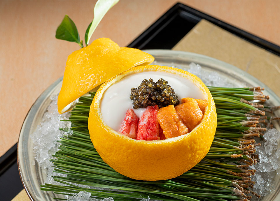 国産イセエビと新筍<br>黒毛和牛の特別会席